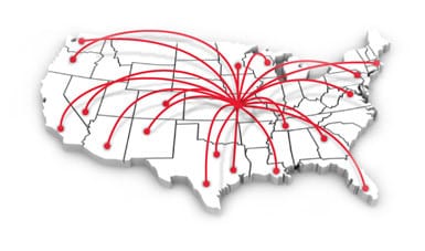 us-map Central location advantage.